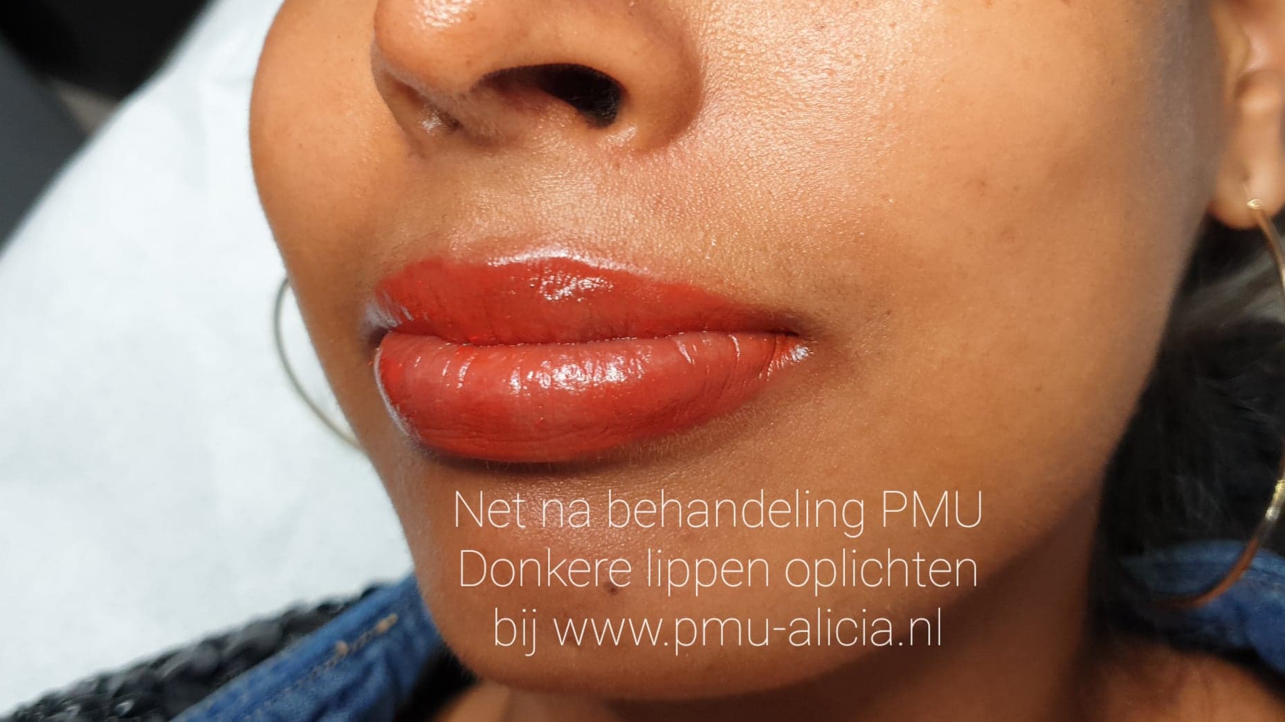 Beautysalon en Permanente makeup Alicia Donkere lippen oplichten ( Neutralisatie)